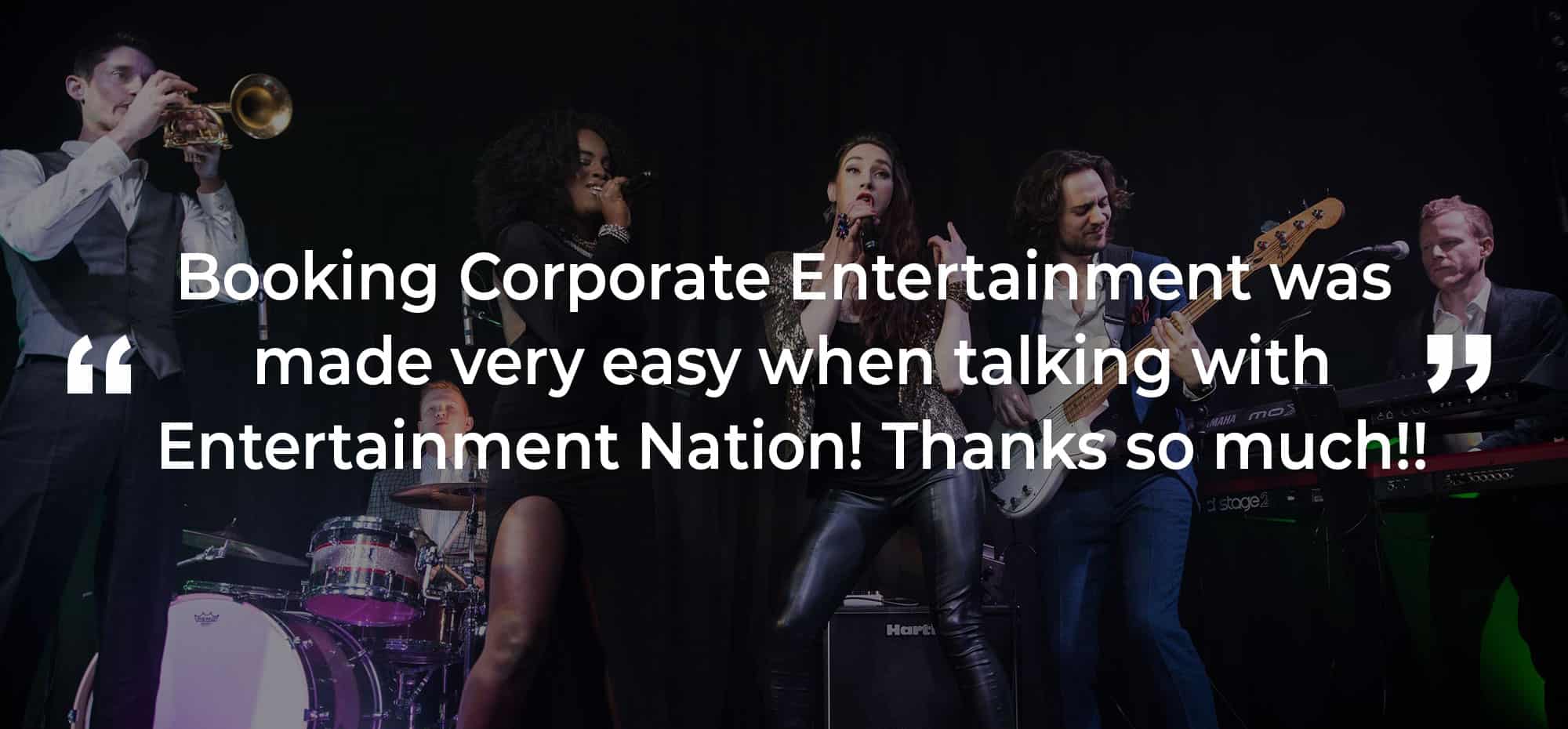 Client Review of Corporate Entertainment Essex