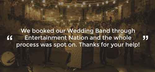 Client Review of a Wedding Band Herefordshire
