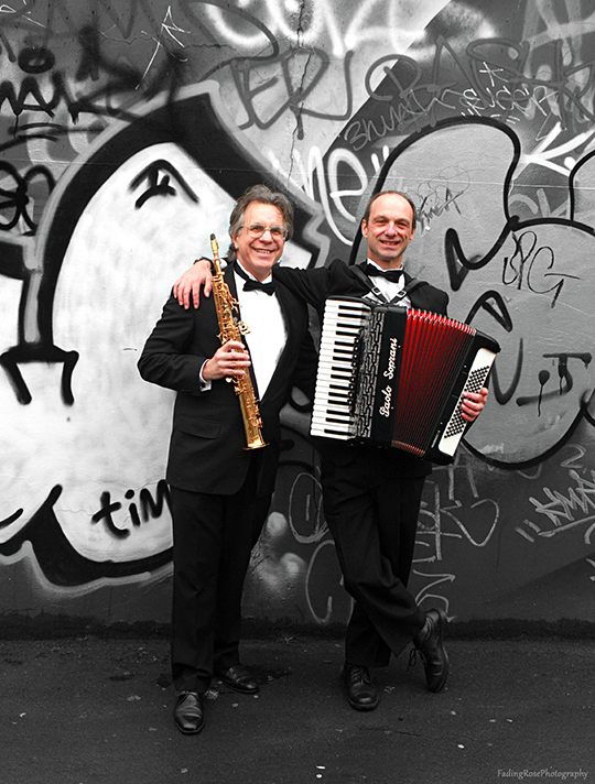 L'Chaim Saxophone Accordion Corporate Duo Hire