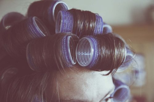 Hair in Curlers