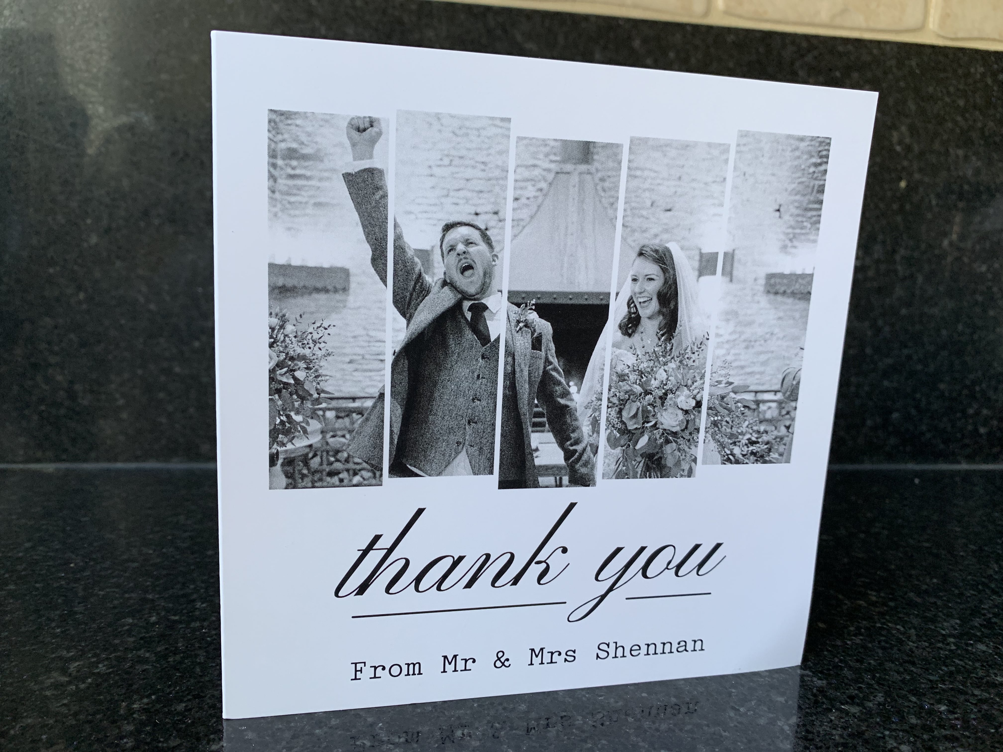 Thank You Wedding Card