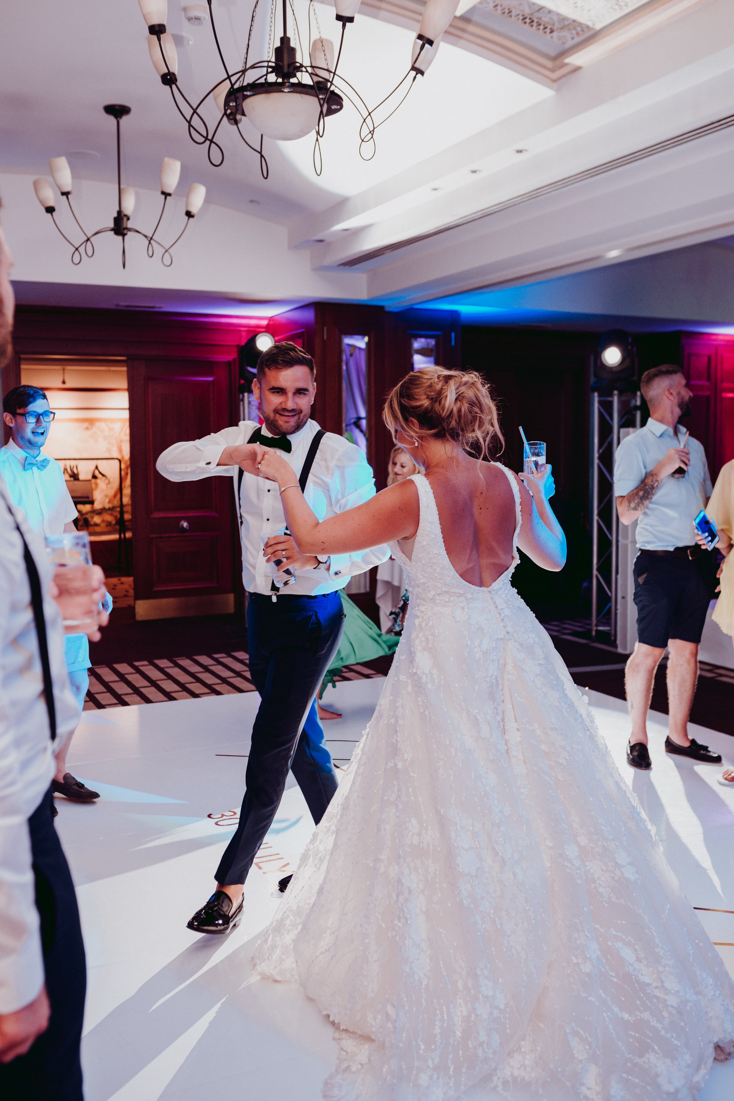 Bride and Groom Dancing