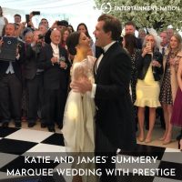Katie and James' Summery Marquee Wedding With Prestige