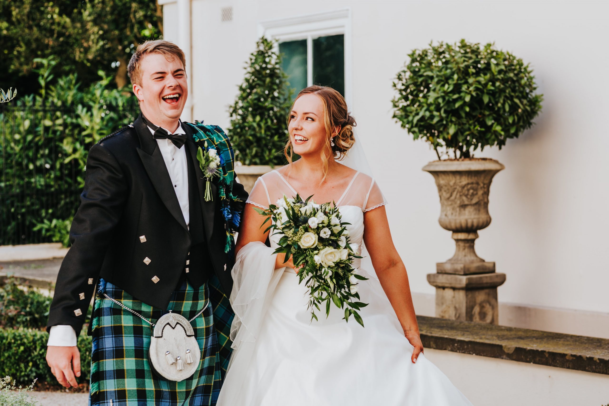 Bride and Groom Clare and Harry