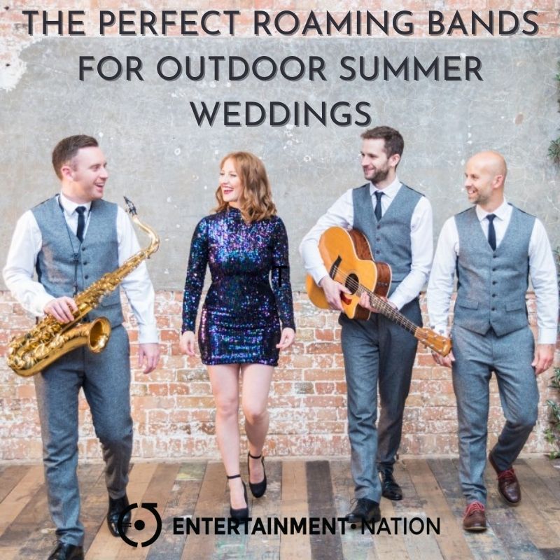 outdoor-wedding-roaming-band