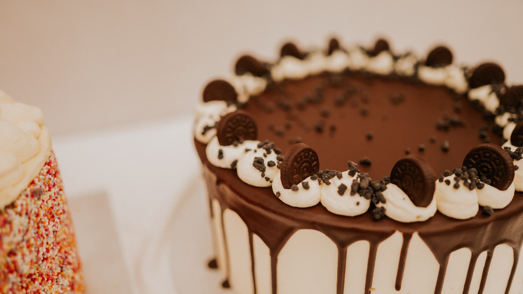 Chocolate wedding cake