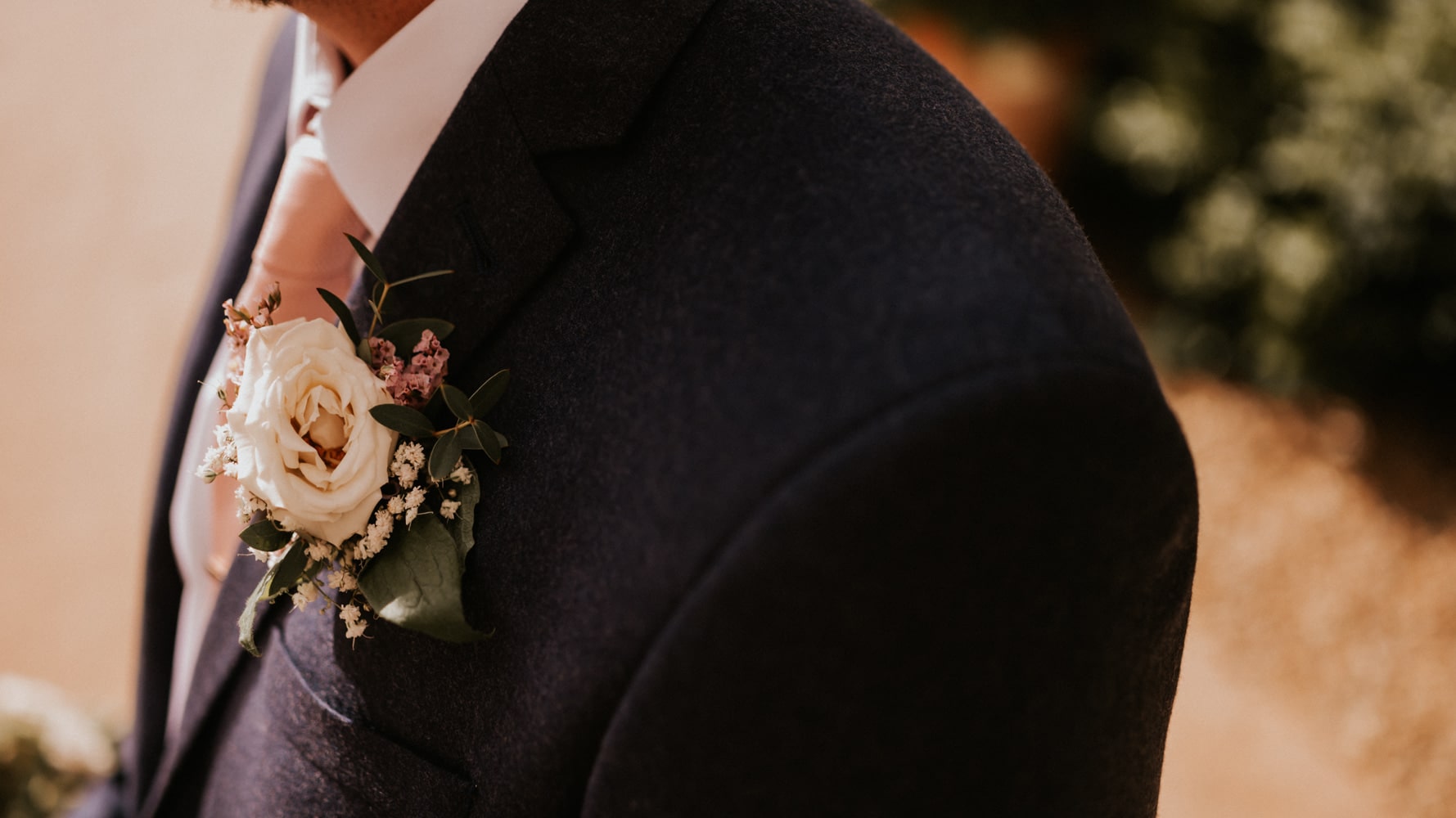 The groom's buttonhole