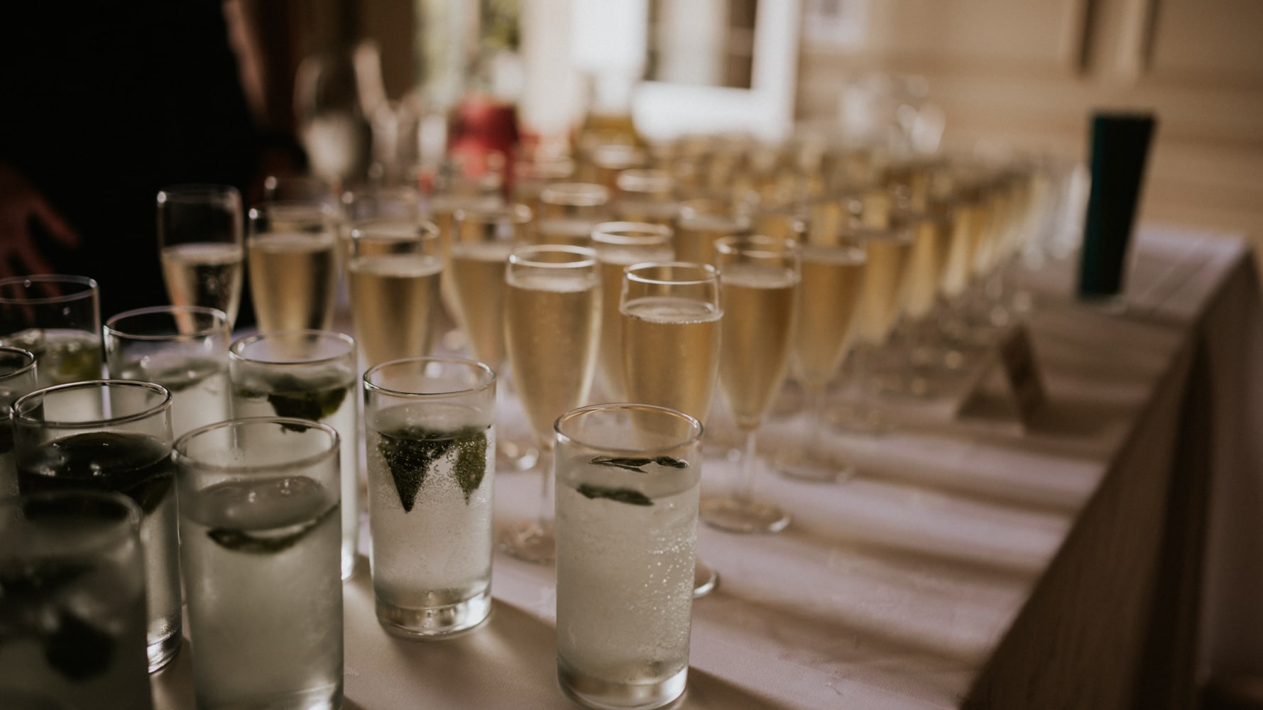 Wedding welcome drinks