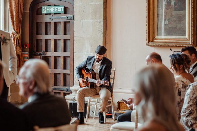 wedding singer at ceremony