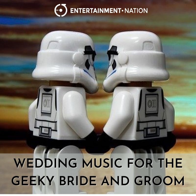 geeky wedding couple