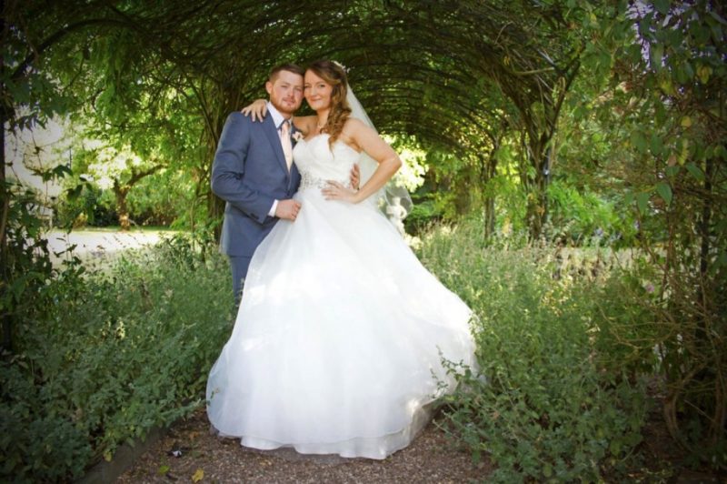 couple on wedding day