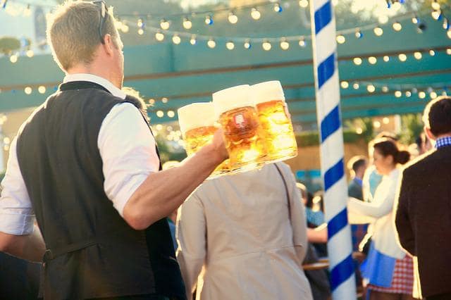 beer at oktoberfest