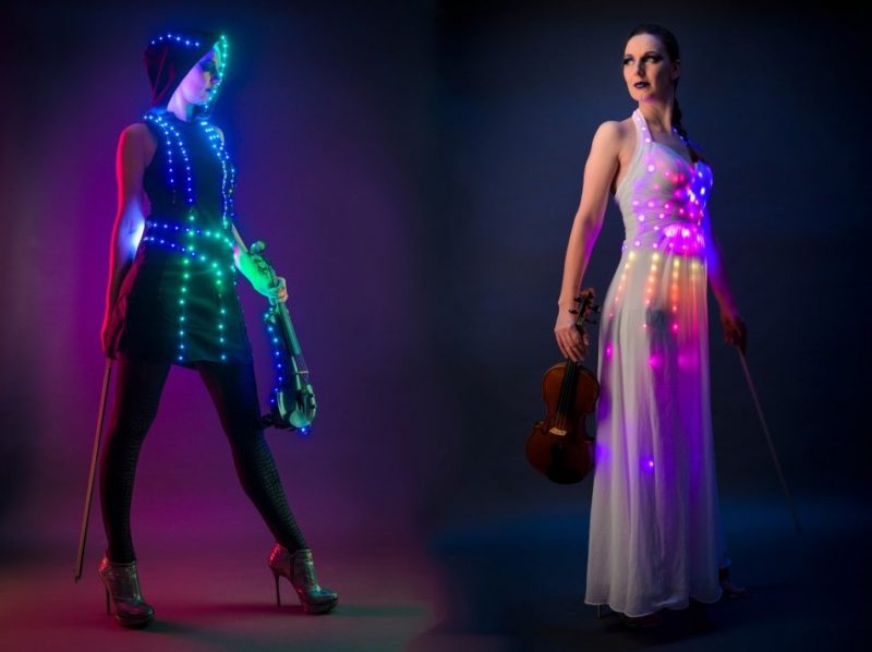 electric led violinist