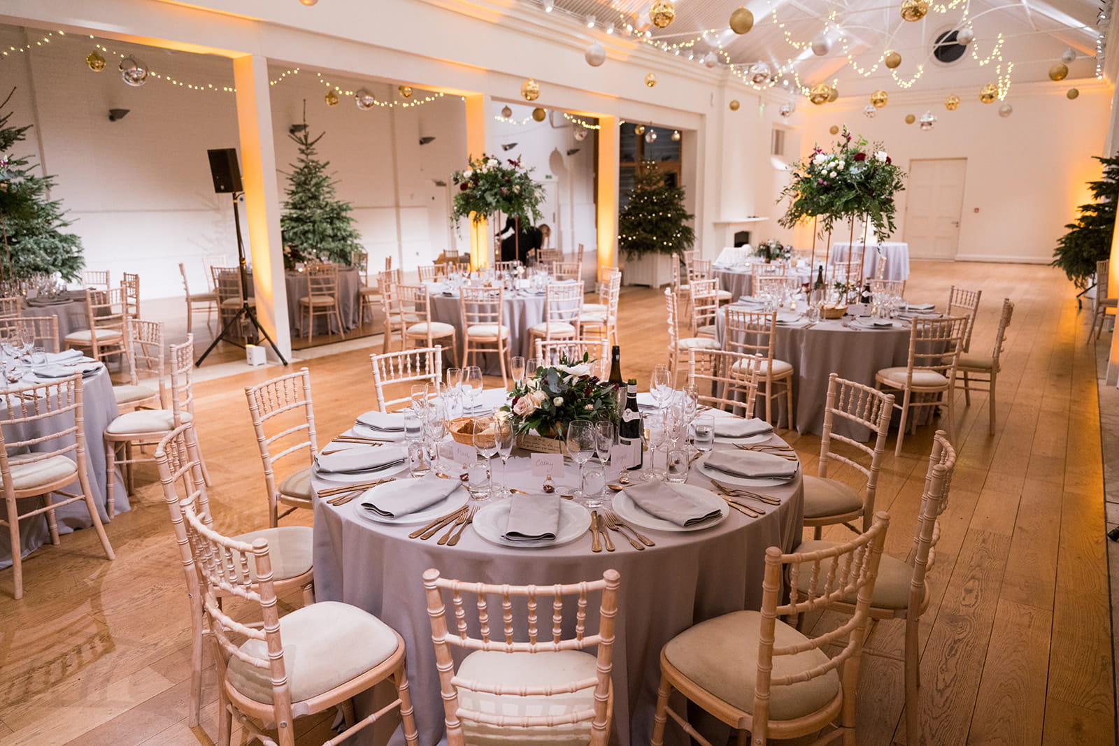 Wedding breakfast tables