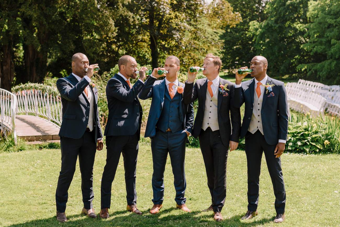 James with groomsmen