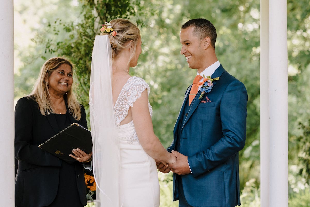 Bride and groom vows