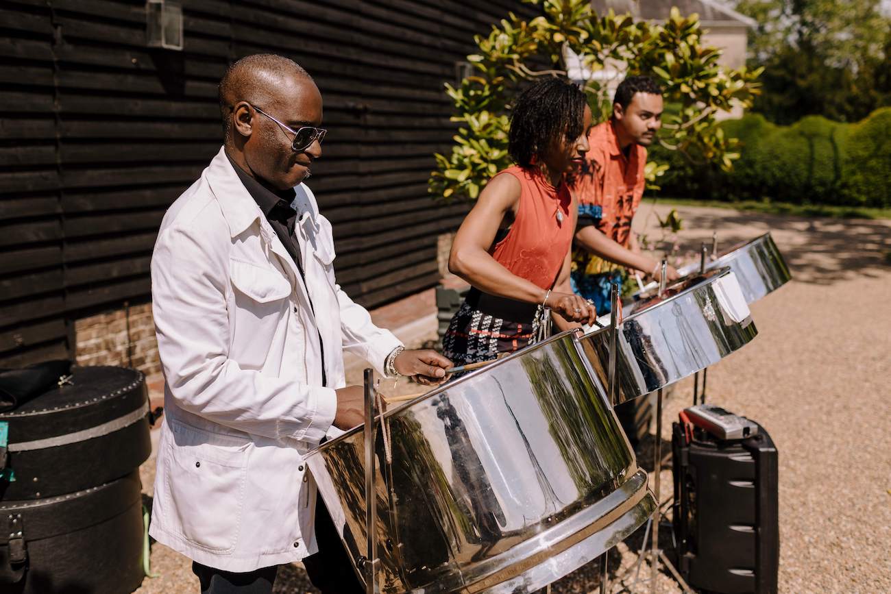 Steel band at wedding