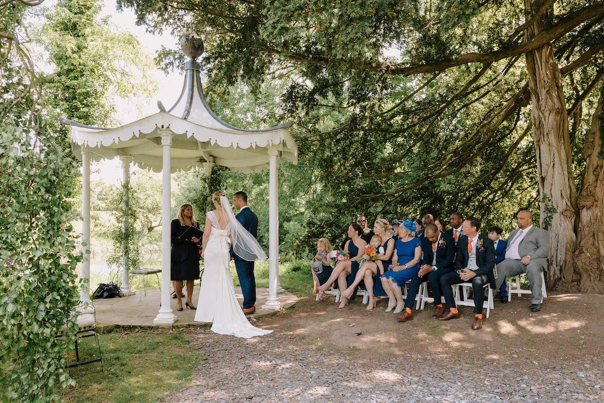 Wedding ceremony Sian and James