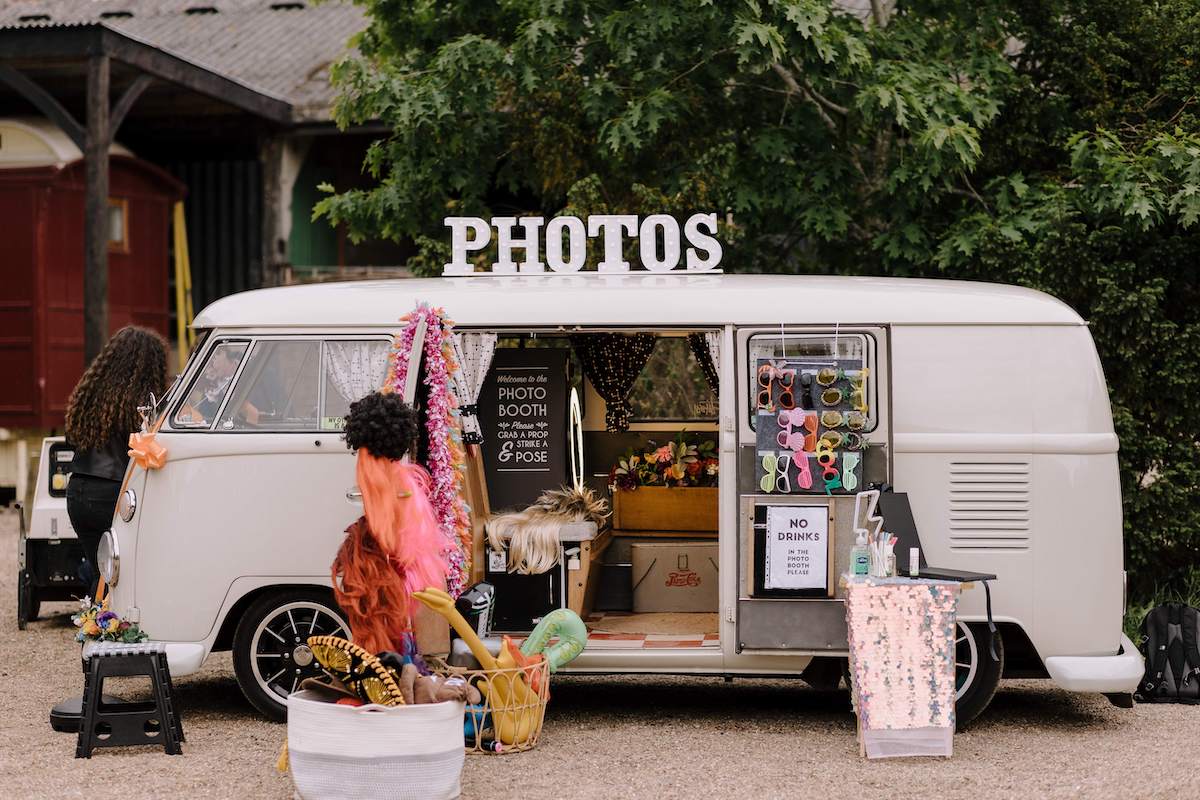 Wedding campervan photobooth