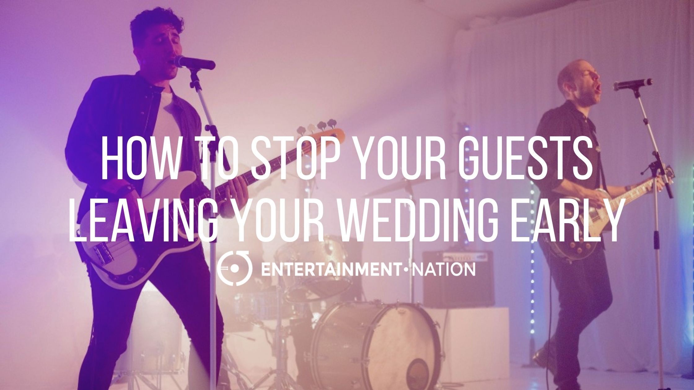 How To Stop Your Guests Leaving Your Wedding Early