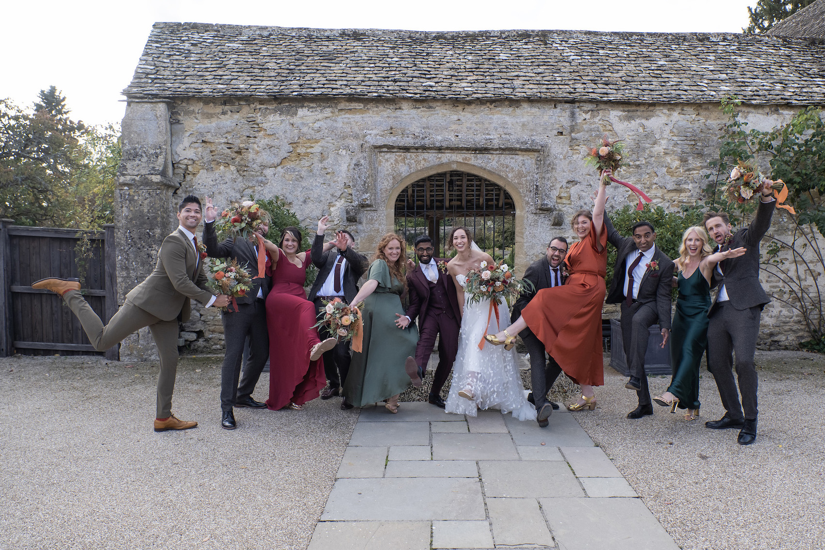 Full bridal party shot