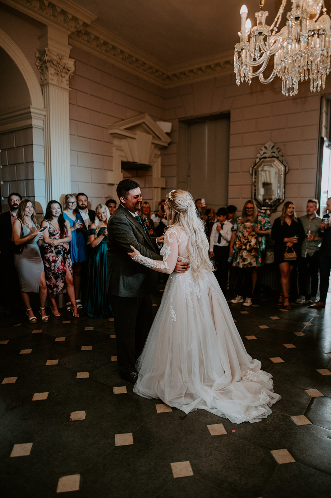 Bride and groom first dance