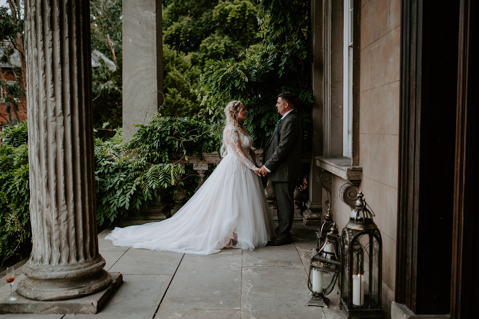 Abi and Rob outside venue