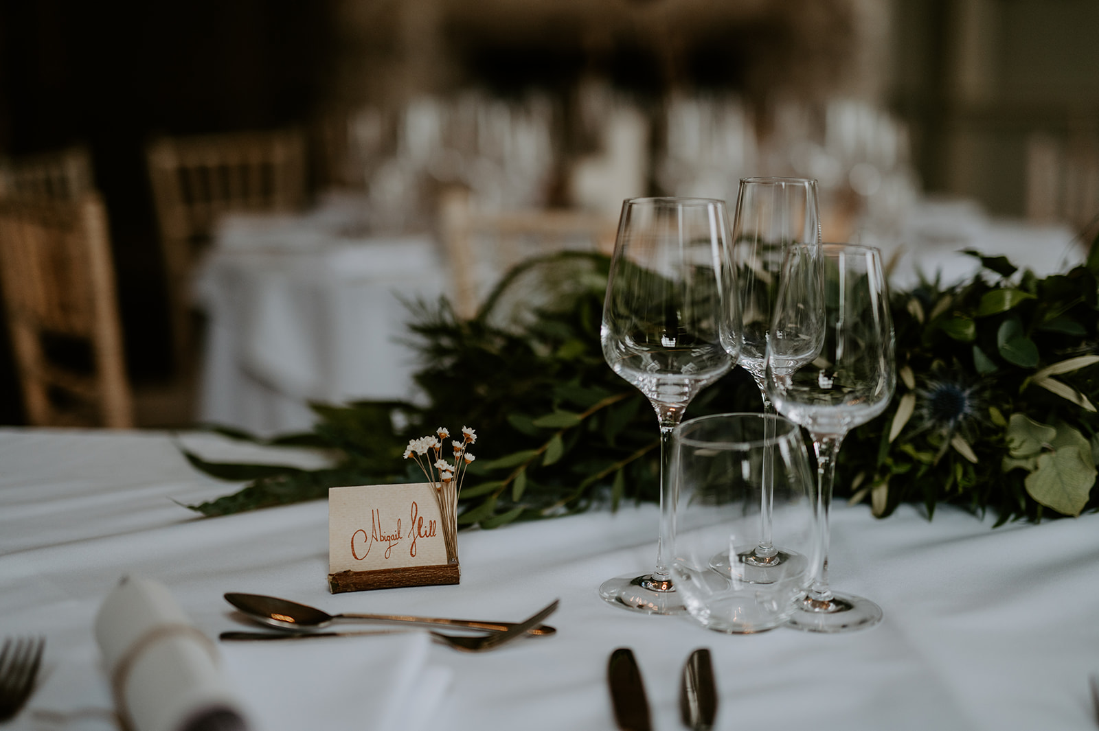 Wedding table details