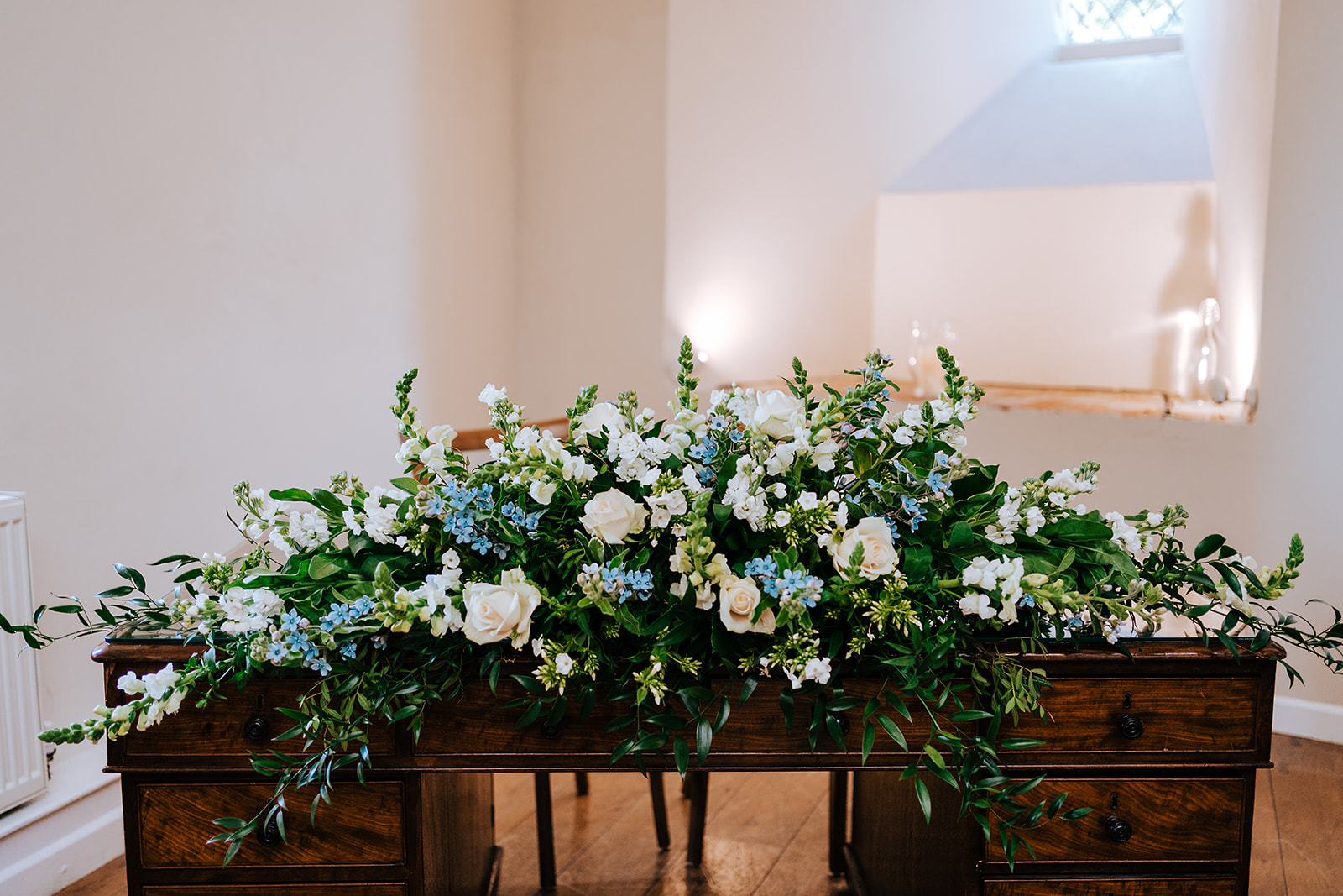 wedding flower table